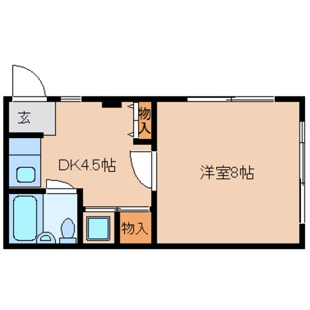 生駒駅 徒歩6分 1階の物件間取画像